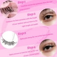 thumbnail image 5 of Veleasha Cat Eye Lashes Wispy Lashes Lightweight Eyelashes Dramatic False Eyelashes Clear Band Lashes Look Like Eyelash Extensions 9-17MM 7 Pairs Pack (Rio Vista), 5 of 7