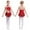 Red, variant on iiniim Kids Girls Figure Ice Skating Sequin Dance Dress Sleeveless Mesh Tutu Dress Purple 6