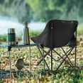 thumbnail image 1 of HONMEET Compact Beach Chair Foldable Chair Black Steel Tube 1Pcs, 1 of 6