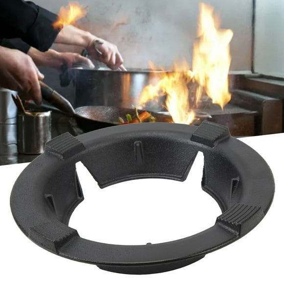 Wok Support , Windproof Burner  for Gas Stove, Energy Saving Portable Cast Iron Wok  for Home Kitchen, Anti Slip Stand Design