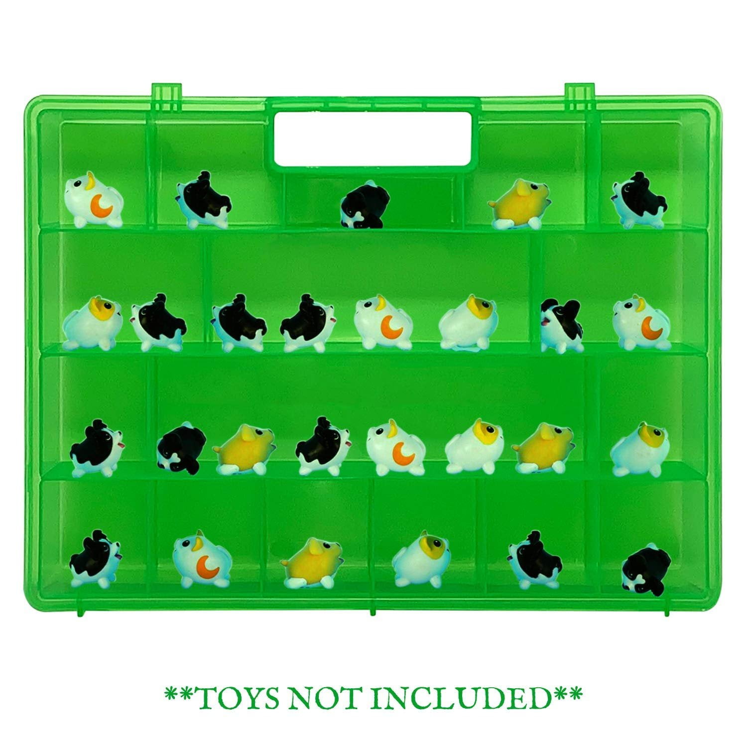 Life Made Better Reinforced Green Toy Storage Carrying Box. Figures