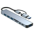 thumbnail image 2 of Liwarace 8 in 1 USB C/USB Hub Universal Laptop Docking Station USB Dongle USB3.0 USB2.0, 2 of 10