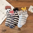 thumbnail image 4 of SMihono Chaussettes de Compression pour Femmes Impression Animale Adorable 5 Paires de Chaussettes Décontractées pour Chat et Chien, 4 of 7