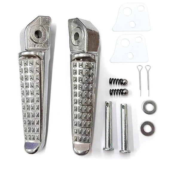 1 Pair of Motorcycle Foot Pegs Clamps Footrest Mount for Electric Motorcycle Scooters Bicycles