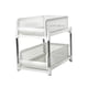 thumbnail image 2 of Organizador de gabinete extraíble para baño, soporte para champú, 2 niveles, cajones deslizables, estante para botellas de especias, estante de almacenamiento, despensa, cocina Blanco, 2 of 9