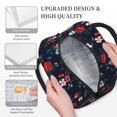 thumbnail image 5 of Vsdgher Insulated Lunch Bag Simple Bento Cooler Bag Lunch Tote Bag , Suitable for picnics, school, work (Vintage Rose Print ), 5 of 5