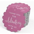 thumbnail image 4 of Inkdotpot Silver Foil Paper Hang Tags Thank You For Celebrating With Us Bridal Shower-Baby Shower-Retirement-Wedding-Birthday Favor Tags 50 Pieces, 4 of 7