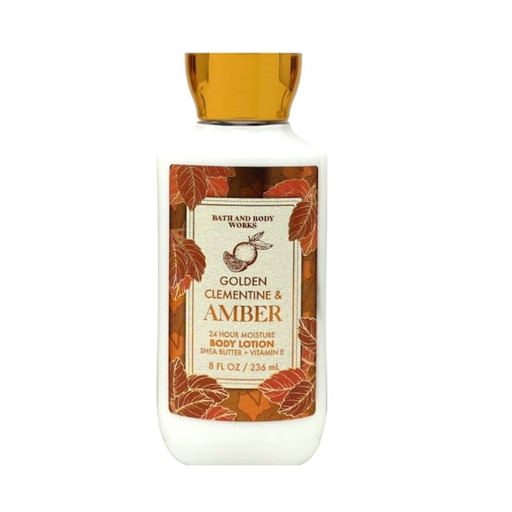 Bath & Body Works Golden Clementine & Amber Body Moisturizer, Shea Butter, 8 fl oz