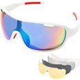 thumbnail image 1 of Gafas de ciclismo polarizadas para hombre y mujer, gafas deportivas para bicicleta de montaña, antiuv400, con 5 lentes intercambiables ER, 1 of 5