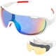 thumbnail image 1 of Gafas de ciclismo polarizadas para hombre y mujer, lentes deportivas anti-UV400 para bicicleta de montaña, con 5 lentes intercambiables, 1 of 5