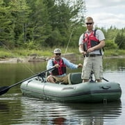 Sea Eagle StealthStalker STS10 Frameless Inflatable 101 Green Fishing Boat for 1-2 People, Lightweight, Transportable, Stowable- for Rivers, Lakes, Bays- Pro Solo Package