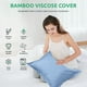 thumbnail image 5 of Juego de 2 fundas de almohada de color liso | Fundas de almohada transpirables 100 % poliéster para dormitorio | Tamaño estándar de 80 x 53 cm, 5 of 8