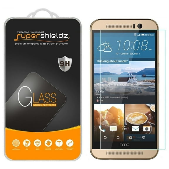 [1-Pack] Supershieldz for HTC One M9 Tempered Glass Screen Protector, Anti-Scratch, Anti-Fingerprint, Bubble Free