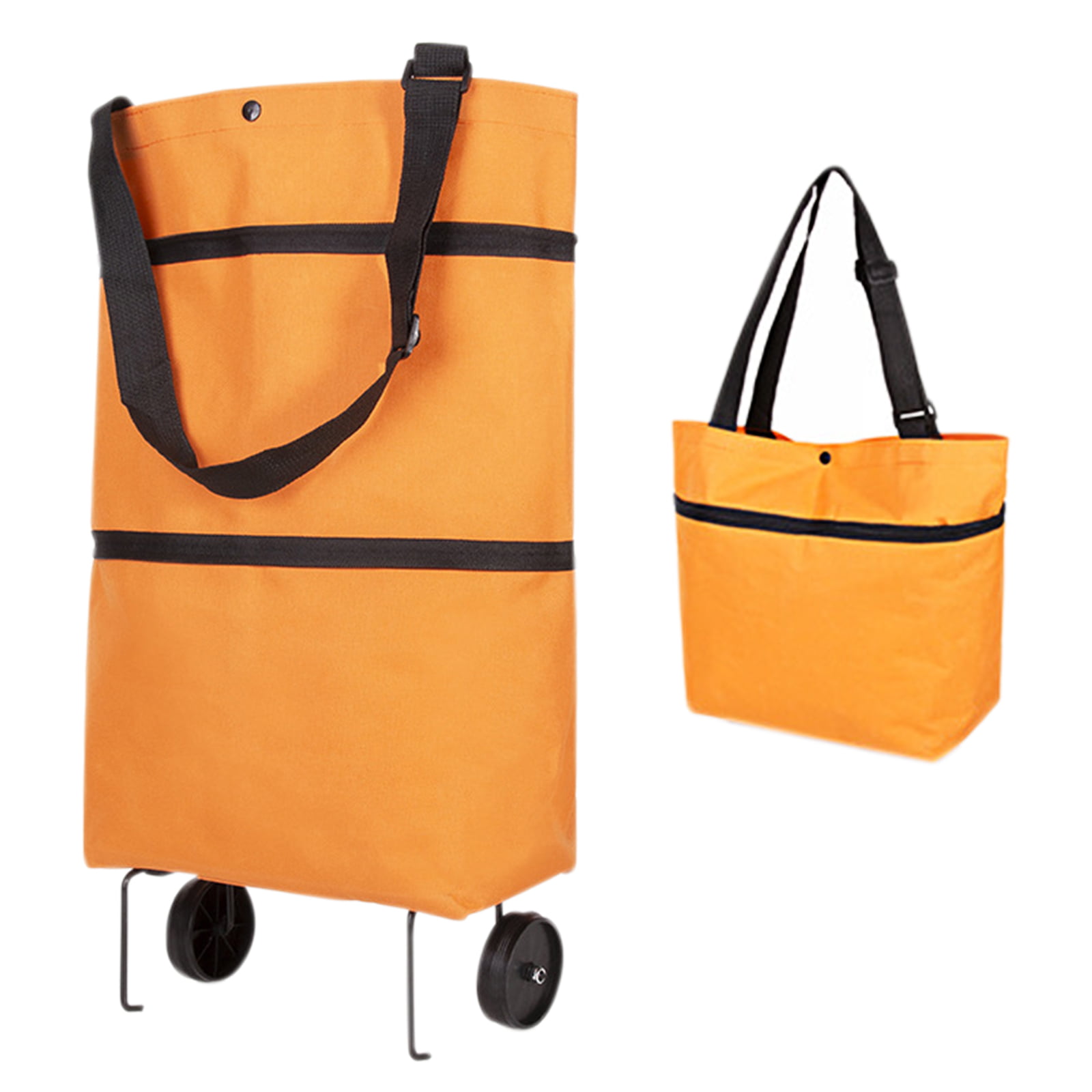 Foldable Multipurpose Shopping Bag Supermarket Reusable Grocery Bag with Wheels 
