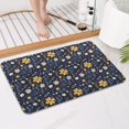 thumbnail image 4 of Pioneer Flower Floral Print Pattern Bathroom Rugs Mat, Non Slip Microfiber Bathroom Rug with Rubber Backing, Soft Mats for Bathroom Floor Tub Shower, 17"x27", 4 of 5