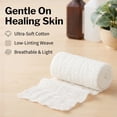 thumbnail image 4 of CareStock Fluff Dressing - Highly Absorbent, Medical-Grade Cotton Wound Dressing, First-Aid Essential - 6-Ply Roll, 4-1/2 in. x 4-1/10 yd., 1 per Pack, 100 Packs, 100 Total, 4 of 9
