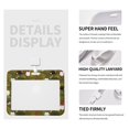 thumbnail image 4 of Susaid Gnomes Playing in the Garden Print ID Badge Holder with Double-Sided Windows Horizontal Hard Plastic Case Black Card Protector Pouch for Office School ID Credit Cards, 4 of 7