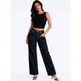 thumbnail image 3 of Jeans Dama Pantalon de mezclilla Shendy Vendy corte recto estilo wide leg jeans, 3 of 5