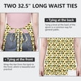 thumbnail image 6 of White Sunflower Pattern Apron-Garden Aprons for Women with Pockets-Cotton Linen Waterproof Kitchen Cooking Gardening Aprons Adjustable for Kitchen,Cooking,BBQ and Salon 33x27 Inch, 6 of 7
