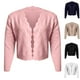 thumbnail image 1 of Chaqueta deportiva,Cárdigan con lazo para mujer, chaqueta de punto transpirable, top de manga larga con cuello en V, blusa corta de poliéster, ropa informal, sopatenor, 1 of 6