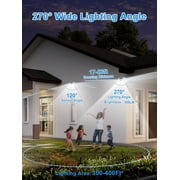 Solar Motion Lights Outdoor 6 Pack, 188 LED/3 Modes, Motion Sensor Outdoor Lights, IP65 Waterproof 270° Lighting, Solar Powered Security Flood for Outside Yard Garden Wall(White)