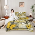 thumbnail image 4 of Castle Fairy Kids Teens Flying Butterflies 3 Pieces Queen Comforter Set,Floral Daisy Flowers Ultra Soft Bedding Sets,Vintage Cottage Bedding Comforter Set Breathable,Ultra Soft Home Decor,Reversible, 4 of 8