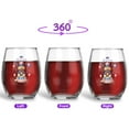 thumbnail image 2 of Happy 4th of July Patriotic Goldendoodle Marching Band Uniform Balloons Fireworks 15oz Stemless Wine Glass Mug Doodle Dog Lover Gifts Idea Wine Glasses Cup - 13009, 2 of 5