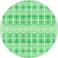thumbnail image 1 of Ahgly Company Machine Washable Indoor Round Transitional Green Area Rugs, 4' Round, 1 of 7