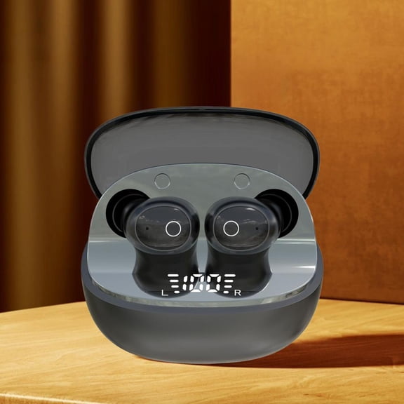 Outoloxit Mini True Wireless Earbuds with Active Noise Cancellation, Type-C Fast Charging, Digital Display, Low Latency Bluetooth 5.4 for Music & Gaming