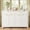 White, variant on Modern Wave-Pattern Sideboard Cabinet with 2 Drawers & 4 Doors, Adjustable 3-Shelf Storage, Aluminum Arc Handles, Scandinavian Design, 3 Colors - Stylish Living Room & Entryway Organizer