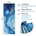thumbnail image 2 of Blue Marble Pattern Hot Yoga Mat Towel Non Slip for Hot Yoga - Quick-Drying Yoga Mat Cover with 4 Corner Pockets with Travel Bag - Hot Yoga Towel Non Slip Grip Moisture Wicking Sweat 70"x26", 2 of 6