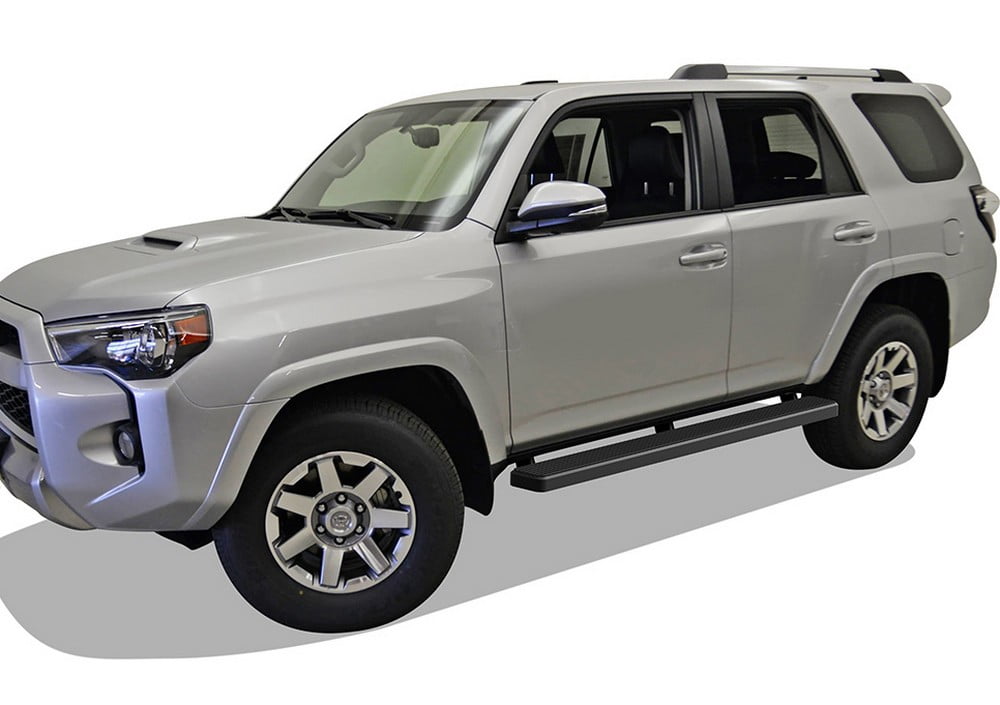 APS Running Boards 6 inches Matte Black Compatible with Toyota 4Runner 2014-2024 SR5 & 14-24 TRD Pro & 17-24 TRD Off-Road Stainless Steel (Nerf Bars Side Steps Side Bars)
