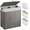Gray, variant on Laundry Hamper with 2 Removable Liner Bags - 90L Divided Clothes Hamper, Handwoven Synthetic Rattan Foldable Laundry Basket with Lid and Handles Gray (18.3x13.3x24.0Inches)