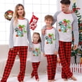 thumbnail image 4 of Pijamas familiares navideños a juego, conjuntos de pijamas a cuadros blancos y negros, Navidad en julio, 4 of 4
