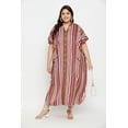 thumbnail image 2 of Oussum Robe Caftans pour Femme Grande Taille Imprimée Longue Maxi à Boutons Robes Caftan, 2 of 7
