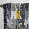 thumbnail image 3 of Designart 'Abstract Retro Design XXI' Mid-Century Modern Curtain Panel, 3 of 5