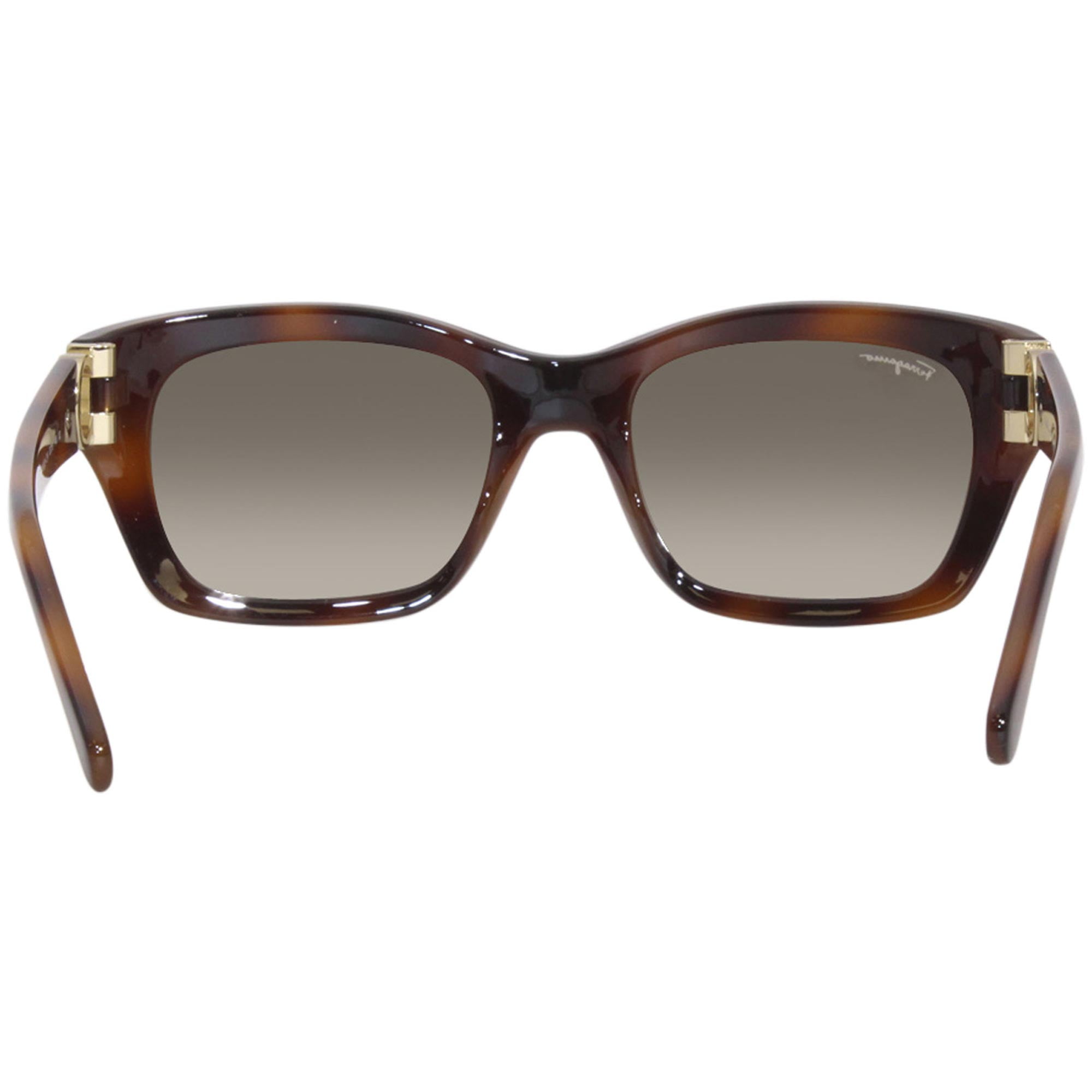 Salvatore Ferragamo SF1012S 214 53mm Rectangle Sunglasses Women's Dark Havana