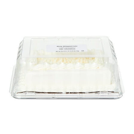 Freshness Guaranteed White Whipped 1/8 Sheet Cake, 26.5 oz (Refrigerated)