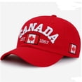 thumbnail image 2 of 2022 Hot men's baseball cap for women snapback hat CANADA embroidery bone cap gorras casual casquette men Running cap hat Canada Dad Hat Maple Leaf Flag Cap Embroidered Unisex, 2 of 6