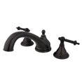 thumbnail image 1 of Kingston Brass KS5535TL 8 Inch -18 Inch Widespread Roman Tub Filler - Oil Rubbed Bronze, 1 of 1
