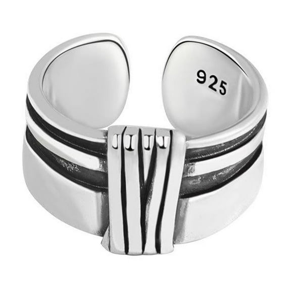 PULABO Women 925 Sterling Silver Butterfly Cubic Zirconia Thumb Ring Stress Anxiety Rings Women's Jewelry Lady Birthday Mother's Day Gifts