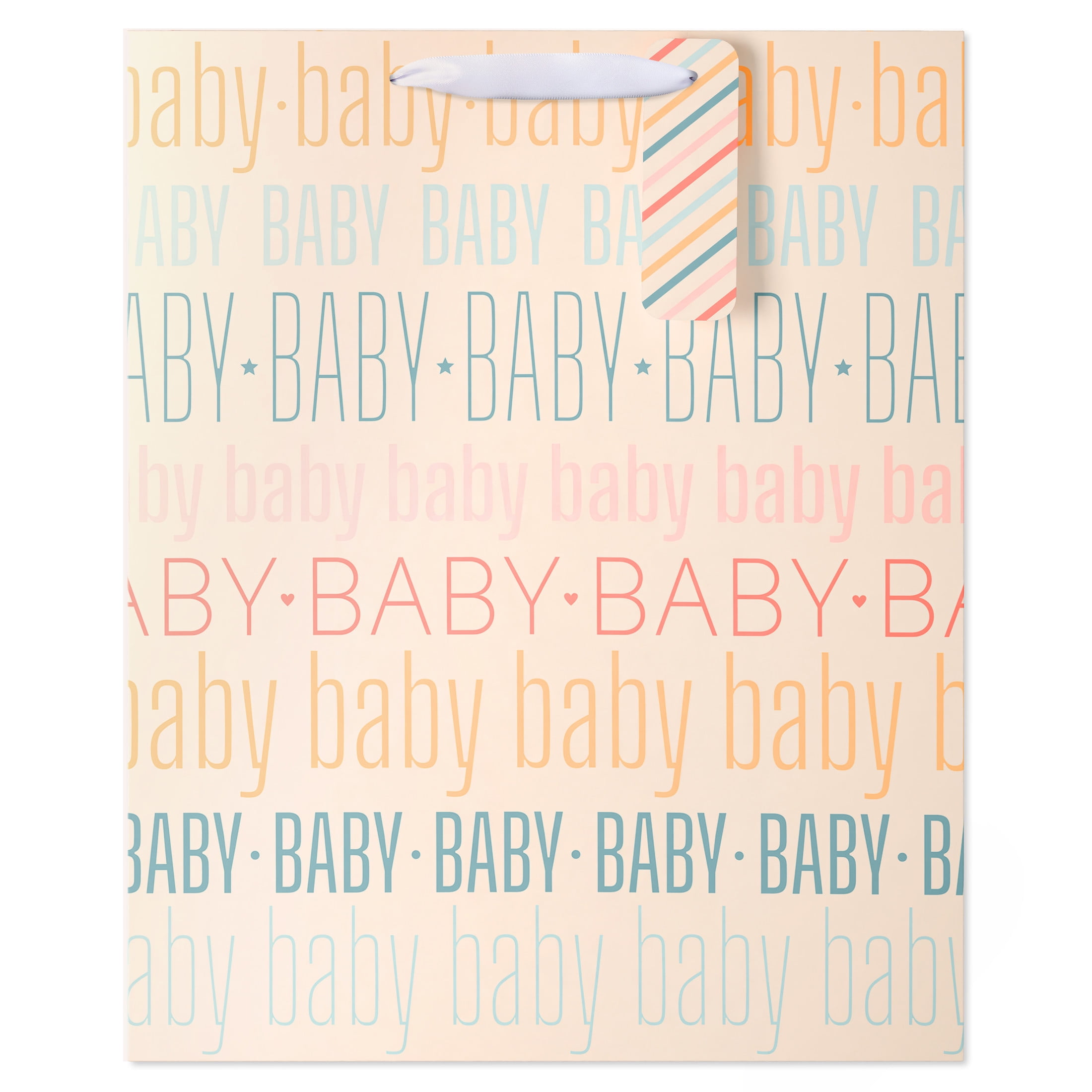 American Greetings Extra Large Baby Shower Gift Bag , Multi-Color (1-Count)