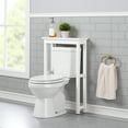 thumbnail image 4 of Alaterre Furniture Dorset 27 in. Wood Toilet Base Cabinet with Storage Compartment, Bath storage Furniture, White, 4 of 10