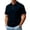 Navy, variant on Yifymode Polo Shirts for Men Dry Fit Golf Polos Pleated Short Sleeve Button Up Shirt Plus Size Summer Cotton Athletic Tshirts,Wine S