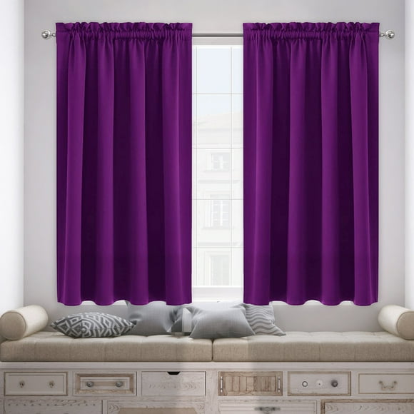 Boovnll Curtains Curtains Heat Insulation Energy Saving Bedroom and Kitchen Curtains Scandinavian Solid Colour Silk Curtains Blackout Curtains Blackout Curtains for Bedroom Curtains for Living Room