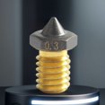 thumbnail image 3 of Boquilla de latón CHT recubierta de PTFE de alto flujo para E3D V6 para impresora 3D VORON/MK3S, 3 of 6