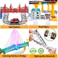 thumbnail image 5 of LINXUXIE 113 PCS Train Tracks Set, Locomotive Train Toys with Bridge Road and Sign, Birthday Gifts for 3-5 5-8 Year Old, 5 of 8
