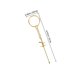 thumbnail image 2 of unbranded Llavero De Metal Dorado Con De Para Colgar En Bolsas Y Usar En Fiestas, 2 of 8