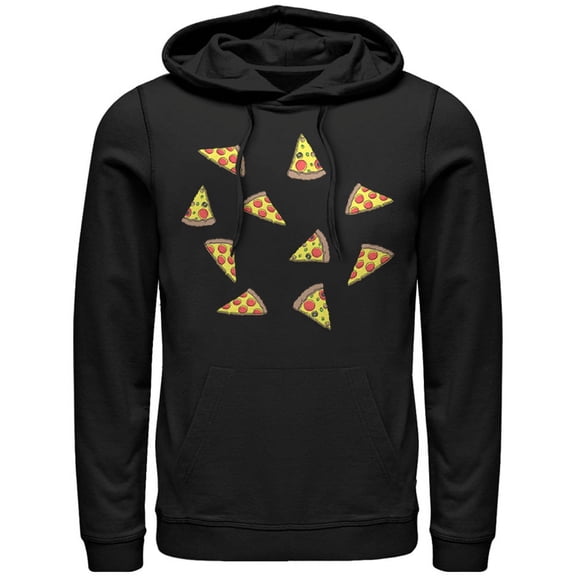 Men's Lost Gods Pizza Storm Pull Over Hoodie Black Large