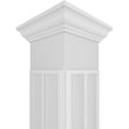 thumbnail image 4 of Ekena Millwork 8"W x 10'H Craftsman Classic Square Non-Tapered Cedar Park Fretwork Column w/ Crown Capital & Crown Base, 4 of 8